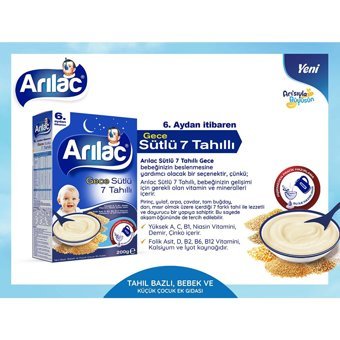 Arılac Gece Tahıllı Glutensiz Pirinçli Kaşık Maması 2x200 gr