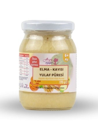 Aşçı Anne Tahıllı Elmalı Kayısılı Yulaflı Kavanoz Maması 170 gr