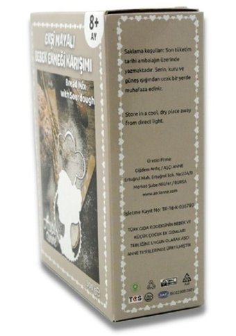 Aşçı Anne Tahıllı Glutensiz Organik Ekşi Mayalı Bebek Ekmeği Karışımı 300 gr