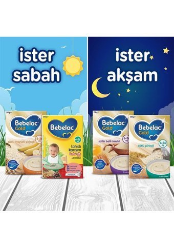 Bebelac Gold Tahıllı Meyveli Probiyotikli Kaşık Maması 7x250 gr
