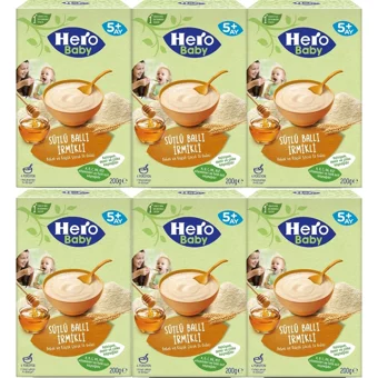 Hero Baby Tahıllı Ballı İrmikli Kaşık Maması 6x200 gr