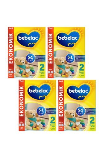 Bebelac Probiyotikli 2 Numara Devam Sütü 4x800 gr