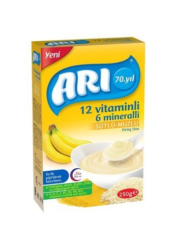 Arı Tahıllı Pirinç Unlu Probiyotikli Kaşık Maması 2x250 gr