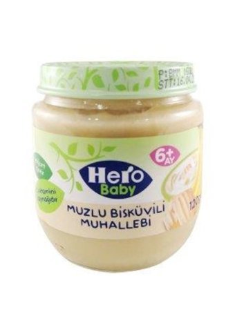 Hero Baby Tahıllı Bisküvili Muzlu Kavanoz Maması 120 gr