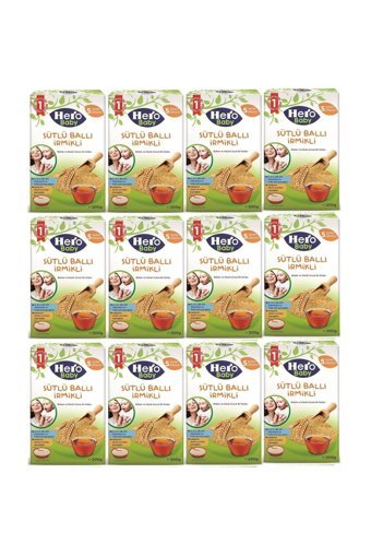 Hero Baby Tahıllı Ballı İrmikli Kaşık Maması 12x200 gr
