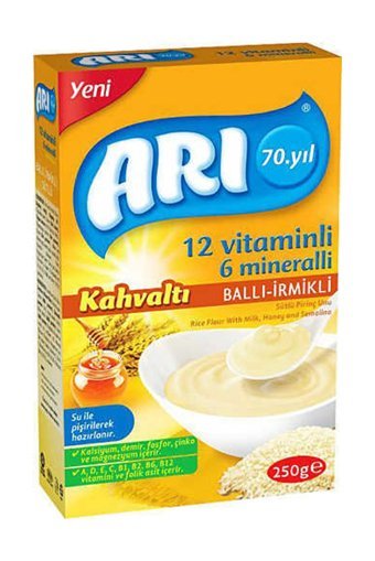 Arı Tahıllı İrmikli Probiyotikli Kaşık Maması 3x250 gr