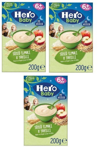 Hero Baby Gece Tahıllı Meyveli Kaşık Maması 200 gr