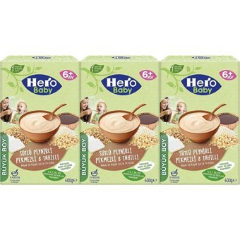 Hero Baby Tahıllı Glutensiz Pekmez Peynir Kaşık Maması 3x400 gr