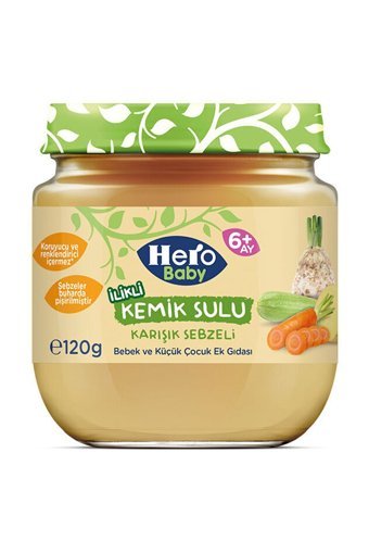 Hero Baby Tahıllı Glutensiz Sebzeli Kavanoz Maması 120 gr