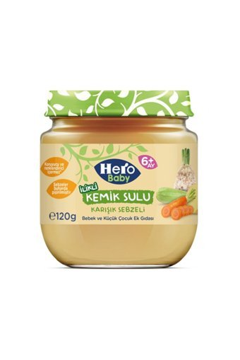 Hero Baby Tahıllı Glutensiz Sebzeli Kavanoz Maması 120 gr