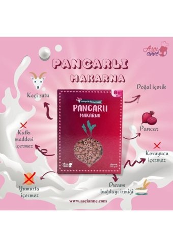 Aşçı Anne Tahıllı Glutensiz Organik Pancarlı Bebek Makarnası 250 gr