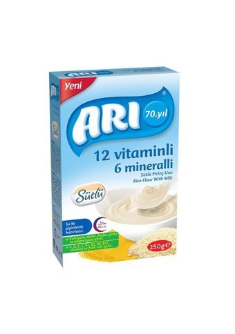 Arı Tahıllı Pirinç Unlu Probiyotikli Kaşık Maması 12x250 gr