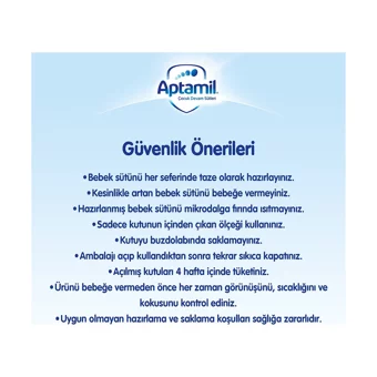Aptamil Nutricia Yenidoğan Probiyotikli 1 Numara Devam Sütü 6x1.2 kg