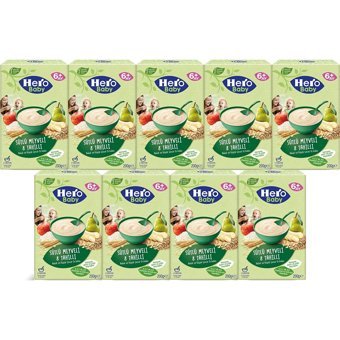 Hero Baby Tahıllı Glutensiz Meyveli Sütlü Kaşık Maması 9x200 gr