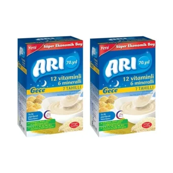 Arı Tahıllı Pirinç Unlu Probiyotikli Kaşık Maması 2x500 gr