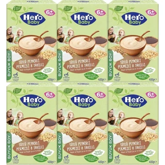Hero Baby Tahıllı Glutensiz Pekmez Peynir Kaşık Maması 6x400 gr