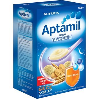 Aptamil Tahıllı Pirinç Unlu Kaşık Maması 500 gr