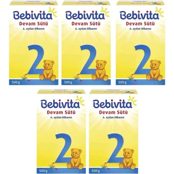 Bebivita Probiyotikli 2 Numara Devam Sütü 5x500 gr