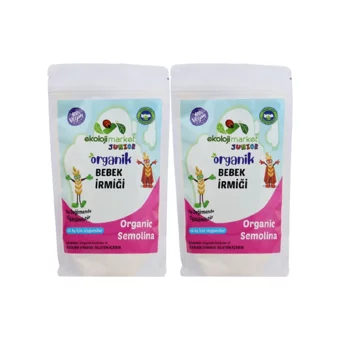 Ekoloji Market Tahıllı Organik İrmikli Kaşık Maması 2x250 gr