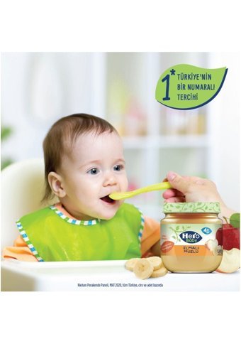 Hero Baby Tahılsız Glutensiz Elmalı Muzlu Kavanoz Maması 9x125 gr