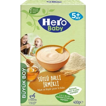 Hero Baby Tahıllı Ballı İrmikli Kaşık Maması 6x400 gr