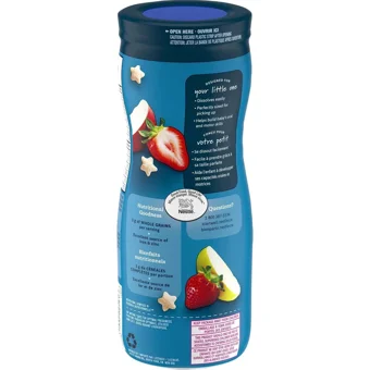 Gerber Puffs Tahıllı Organik Elmalı Çilekli Bebek Atıştırmalığı 42 gr