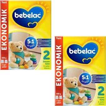 Bebelac Probiyotikli 2 Numara Devam Sütü 2x800 gr