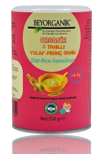 Beyorganik Tahıllı Organik Yulaflı Kaşık Maması 250 gr