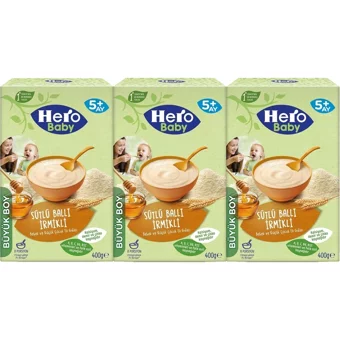 Hero Baby Tahıllı Ballı İrmikli Kaşık Maması 3x400 gr