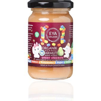 Eya Organik Laktozsuz Tahılsız Glutensiz Organik Armutlu Hurmalı Kavanoz Maması 105 gr