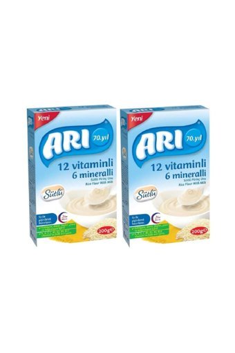 Arı Tahıllı Pirinç Unlu Probiyotikli Kaşık Maması 2x200 gr