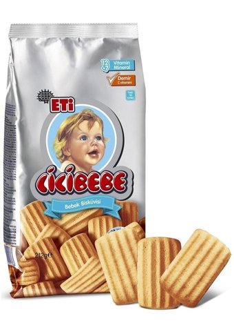 Eti Cicibebe Tahıllı Buğday Bebek Bisküvisi 6x172 gr
