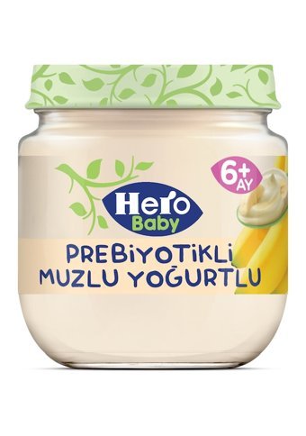 Hero Baby Tahılsız Glutensiz Muzlu Yoğurtlu Probiyotikli Kavanoz Maması 12x120 gr