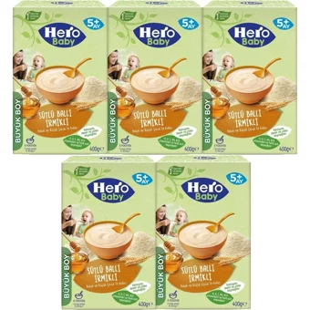 Hero Baby Tahıllı Ballı İrmikli Kaşık Maması 5x400 gr