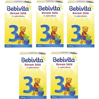 Bebivita Probiyotikli 3 Numara Devam Sütü 5x500 gr