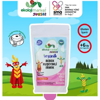 Ekoloji Market Tahıllı Organik Ruşeym Kaşık Maması 250 gr