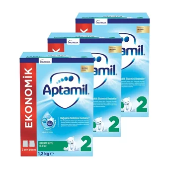Aptamil Nutricia Probiyotikli 2 Numara Devam Sütü 3x1.2 kg