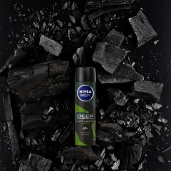 Nivea Deep Dimension Pudrasız Ter Önleyici Antiperspirant Sprey Erkek Deodorant 150 ml