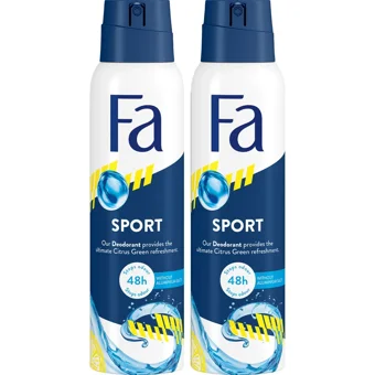 Fa Sport Pudrasız Ter Önleyici Sprey Erkek Deodorant 2x150 ml