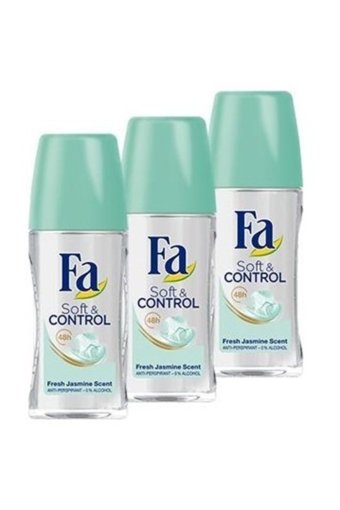 Fa Soft&Control Pudrasız Ter Önleyici Antiperspirant Roll-On Unisex Deodorant 3x50 ml
