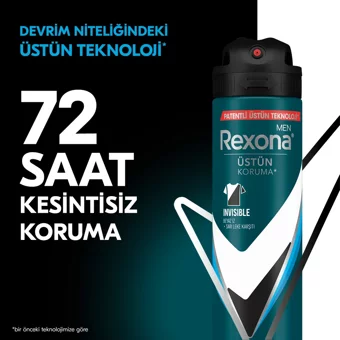 Rexona Üstün Koruma Invisible Pudrasız Ter Önleyici Antiperspirant Sprey Erkek Deodorant 150 ml