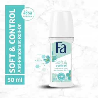 Fa Soft & Control Pudrasız Ter Önleyici Antiperspirant Roll-On Kadın Deodorant 50 ml