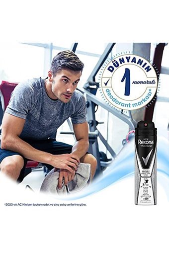 Rexona Invisible Pudrasız Ter Önleyici Antiperspirant Sprey Erkek Deodorant 150 ml