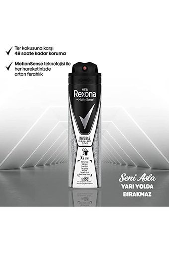 Rexona Invisible Pudrasız Ter Önleyici Antiperspirant Sprey Erkek Deodorant 150 ml