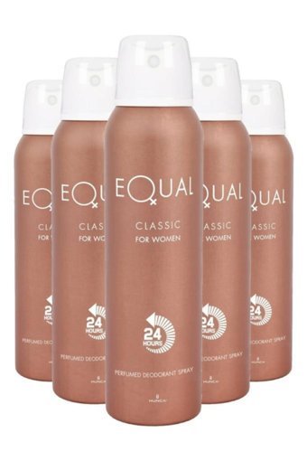 Equal Classic Pudrasız Ter Önleyici Sprey Kadın Deodorant 5x150 ml