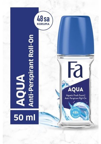 Fa Aqua Pudrasız Ter Önleyici Antiperspirant Roll-On Kadın Deodorant 2x50 ml