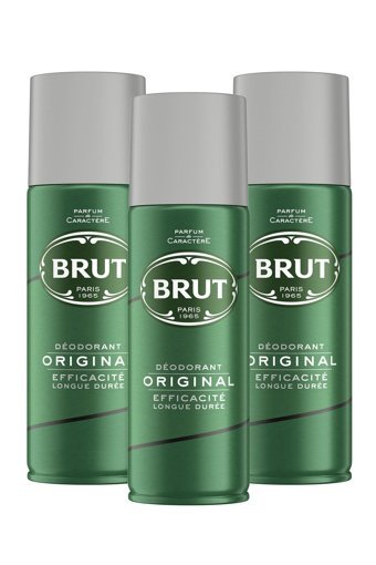 Brut Original Pudrasız Sprey Erkek Deodorant 3x200 ml