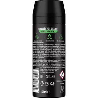 Axe Africa Pudrasız Ter Önleyici Sprey Erkek Deodorant 4x150 ml
