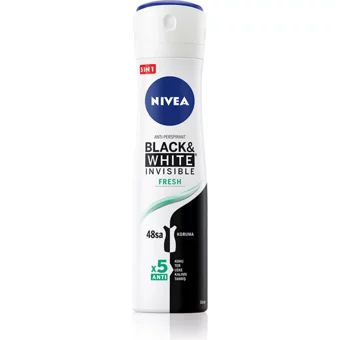 Nivea Black&White Invisible Fresh Pudrasız Ter Önleyici Antiperspirant Sprey Kadın Deodorant 150 ml