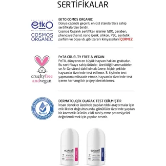 Ecowell Pudrasız Ter Önleyici Antiperspirant Roll-On Erkek Deodorant 75 ml